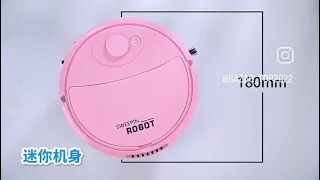 Robô Que Varreamento Inteligente Recarregável Automático Limpeza 1600Pa Varredora Doméstico.