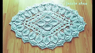 crochet home rug#107 diamond pattern/mandala de ganchillo/mandala de crochê/mandala all'uncinetto