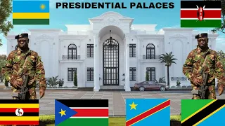 7 East African Presidents With Their Statehouses | Kenya vs Uganda vs Tanzania vs Rwanda 2023