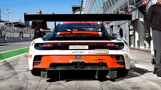 Porsche 992 GT3 R pure sound testing at Monza: Start Up, Pit Exit Accelerations, Downshifts!