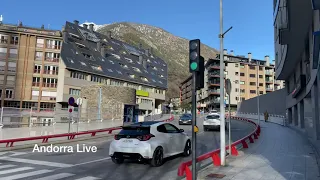 🇦🇩 WALKING through the OLD CEMETERY and PESSEBRE NEIGHBORHOOD in ESCALDES-ENGORDANY Andorra