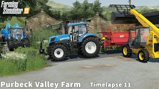 Spreading Manure, Plowing, Corn Harvesting│Purbeck Valley│FS 19│Timelapse 11