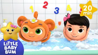 Head Shoulders Knees and Toes Bath Song | Baby Song Mix | LittleBabyBum Nursery Rhymes for babies