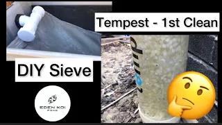 EASY DIY pond filter sieve / bakki shower tutorial Cheap and easy plus EA Tempest. #diy #filtration