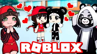 На свидание в ГАЧА КЛУБ в Роблокс! Машка Убивашка и Панда в Gacha Online Roblox