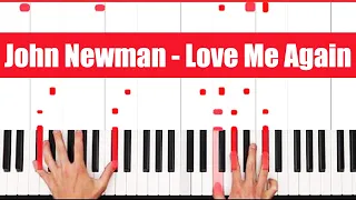 Love Me Again John Newman Piano Tutorial Easy Chords