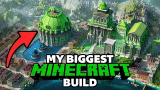 Building my BIGGEST Minecraft Build EVER! The Emerald Kingdom