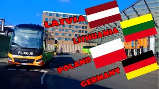 Latvia To Lithuania To Poland To Germany By Road ft. Pakistani Boy HD Video (Hindi/Urdu)