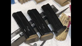 Making old Sig P320 magazine base plates work with a newer X series frame