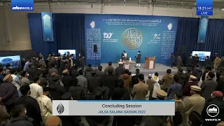 Jalsa Salana Qadian 2022 - Concluding Session with Hazrat Mirza Masroor Ahmad