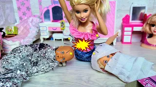 NANNY UNWIND US🤣🤣🤣 KATYA AND MAX FUNNY FAMILY Funny BARBIE Dolls AND LOL TV series DARINELKA