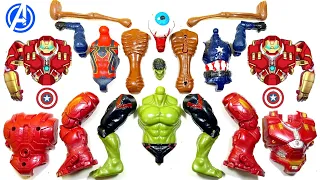 Merakit mainan spiderman, sirenhead, hulk smash, captain america, hulkbuster