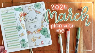 March 2024 Bullet Journal Setup 🐠 Plan With Me