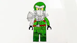 How to draw Lego ninjago loyd by Gifted Hands | drawing of lloyd