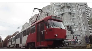 Видео экскурсия по 11 машруту г.Днепра ( бывш. Днепропетровска) с трамвайной системой 1451+1452