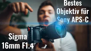 Sigma 16mm F 1.4 das beste Objektiv für Sony APS-C 2021?! Test+TRICKS // Sony A6500