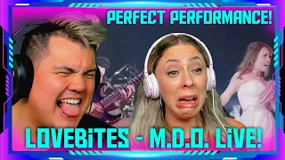 Americans React to LOVEBITES / M.D.O. [Official Live Video] | THE WOLF HUNTERZ Jon and Dolly