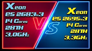 Xeon E5 2683v3 (3000MHz) vs Xeon E5 2695v3 (3300MHz). Unlock Turbo Boost  & Undervolting