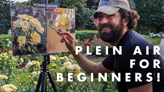 Learn the Art of Plein Air Painting: A Beginners Guide to Oil Painting Roses Outdoors