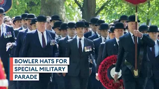 Suited and booted for Cavalry Sunday parade in London