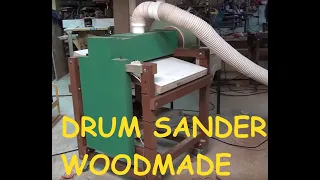 Drum and Disk Sander Homemade - wood machine - Thickness Sander