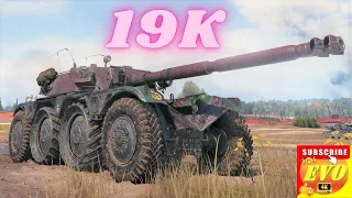 Panhard EBR 105 - 19K Spot + Damage   World of Tanks,WoT tank battle