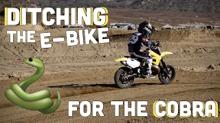 DITCHING THE E-BIKE FOR THE COBRA | Jagger Craig Riding Motocross on a Cobra CX50P3 Dirt Bike