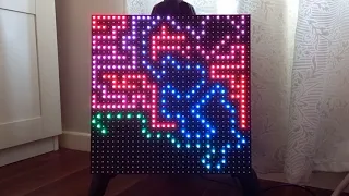 P10 32x16px 1/2scan RGB Led panel Smartmatrix Aurora demo Z Stacking ESP32