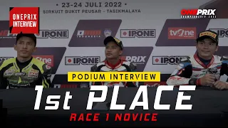 Radeta Arya Podium Interview 1st Place Race 1 Novice | One Prix Interview