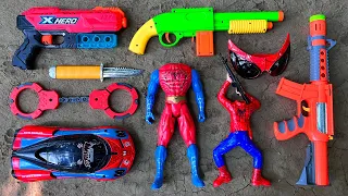 Spiderman Action Series Guns & Equipment, X Hero Gun Shooter Game gun, Masks, Elements