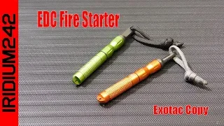 EDC Fire Starter (Exotac nanoStriker XL Clone)