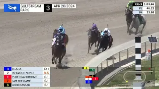 Gulfstream Park Carrera 3 - 26 de Abril 2024