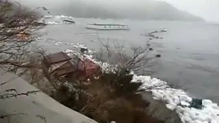 2011 Japan Tsunami - Yamatsumi Shrine, Onagawa. (Full Footage)