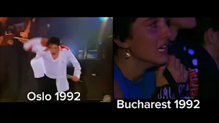 Michael Jackson Man in the mirror Oslo 1992 versus Bucharest 1992 spin-off an Adlib differences