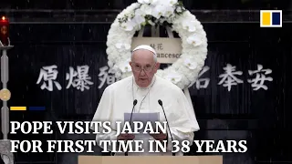 Pope visits Japan for first time in 38 years