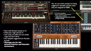 Arturia and Kontakt - Shine on You Crazy Diamond Parts 1 & 2 keyboard parts