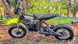 72v Custom Franken Razor SX500 Overview