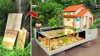 How to Transform Your Garden Into Sweet Space With Beautiful Aquarium, Fish and Trees