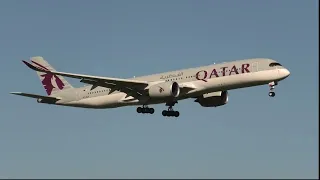 Qatar Airways Airbus A350-941 A7-ALN landing at Zurich Airport