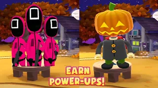 Squid Game - Green Light Red Light Vs Tag with Ryan - Jack O'lantern vs Squid Game