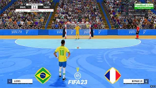 FIFA 23 | Brazil vs. France | Penalty Shootout Futsal | Neymar vs Mbappe - Gameplay PC