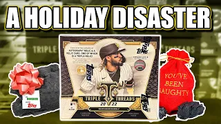 A HOLIDAY DISASTER 😭 | 2022 Topps Triple Threads Baseball Hobby Box Review