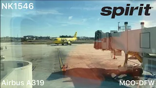 TRIPREPORT | Spirit Airlines (ECONOMY) | Airbus A319-132 | Orlando - Dallas (MCO-DFW)