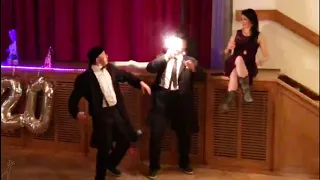 Laurel and Hardy dancing at the ball thats all