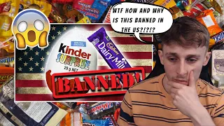 British Guy Reacting 20 Foods That Are Banned In The USA