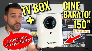 MONTO un CINE DE VERANO 🎬🍿con mi TV BOX y este Proyector CALIDAD PRECIO | GammaBai JOY