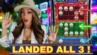 BACK TO BACK💥 JACKPOTS! Triple Fortune Link Had Us Jumping Out Of Our Seats!