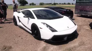 Underground Racing Twin Turbo Lamborghinis vs AMS Alpha Omega GT-R at King of The Street