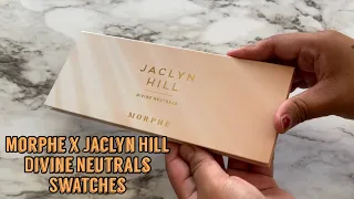 Morphe x Jaclyn Hill Divine Neutrals Eyeshadow Palette Swatches #shorts