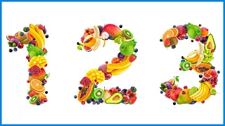Number Song & Fruits Name | Learn to Count | 123 Numbers | Number Names | 1 to 10 Counting for Kids